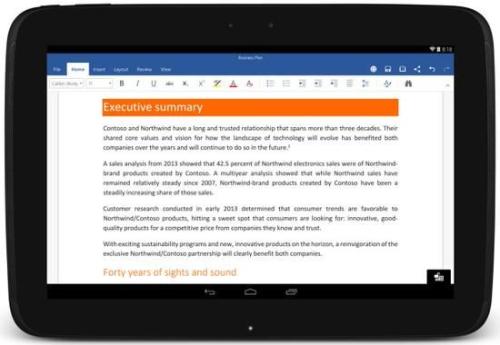 Microsoft Word在Android設(shè)備上安裝了超過10億次