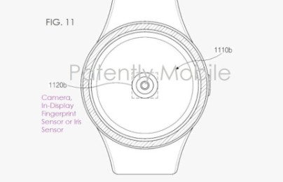 三星SmartWatch專利使用顯示屏指紋傳感器