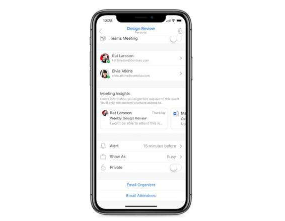 微軟使用許多新功能更新Outlook for iPhone