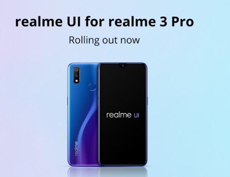 Realme 3 Pro收到Realme UI和Android 10的穩(wěn)定更新