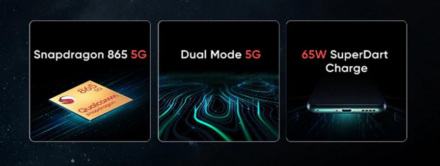 Realme X50 Pro 5G配備65W SuperDart Charge技術(shù)與雙打孔相機