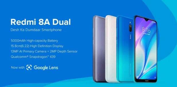 Redmi 8A Dual在印度推出 起價(jià)6499盧比