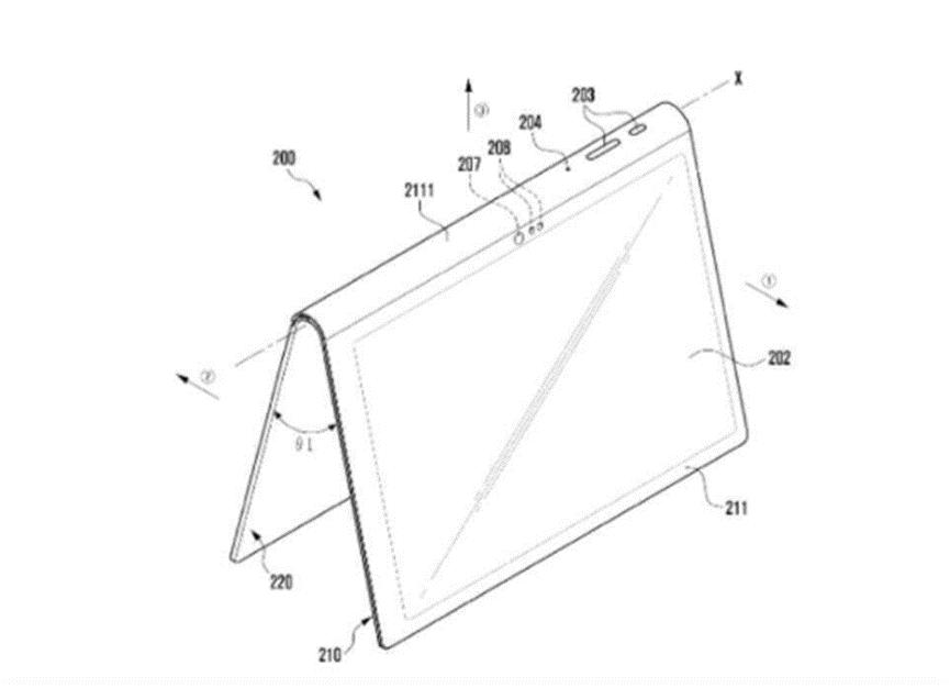 三星獲得了帶有集成支架的平板電腦的專利權(quán)