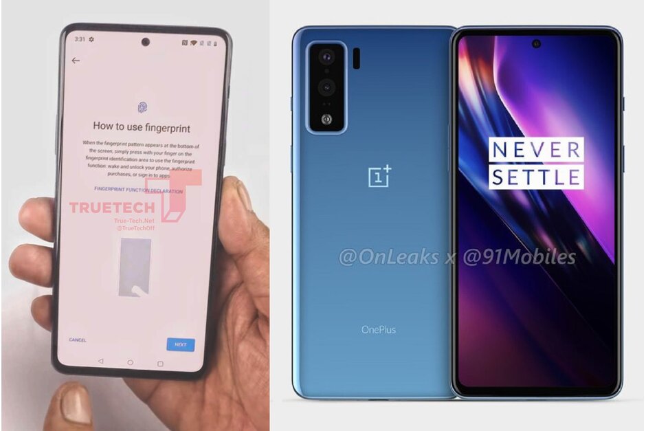 泄漏的OnePlus Z照片顯示屏幕和打孔攝像頭，邊框最少