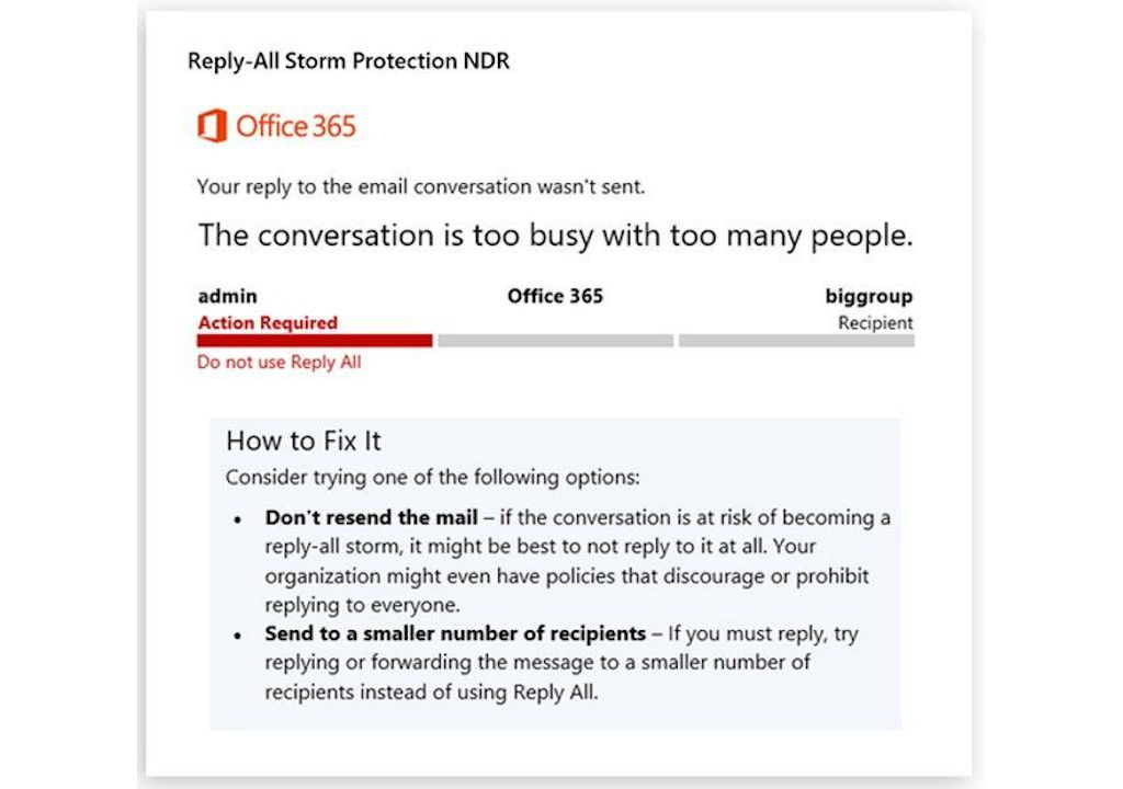 Office 365現(xiàn)在阻止了“答復(fù)所有電子郵件”風(fēng)暴