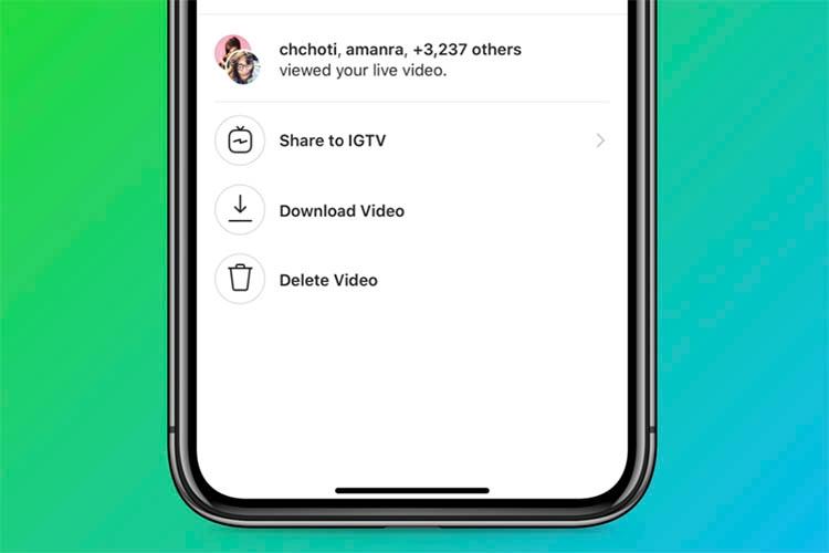 Instagram現(xiàn)在可讓您將直播視頻保存到IGTV