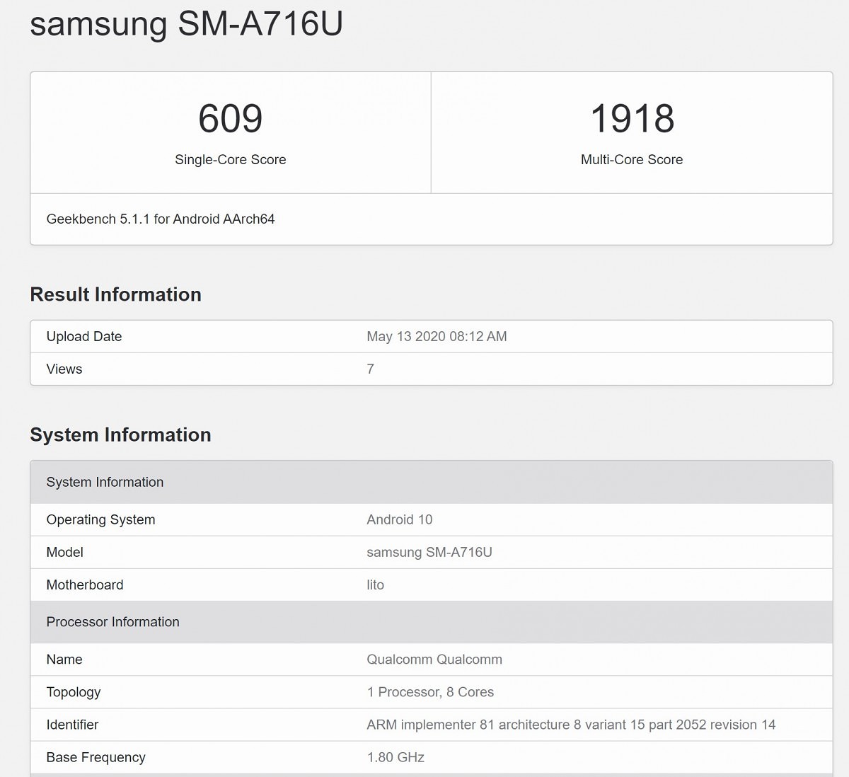 搭載Snapdragon 765的三星Galaxy A71 5G可能會登陸美國