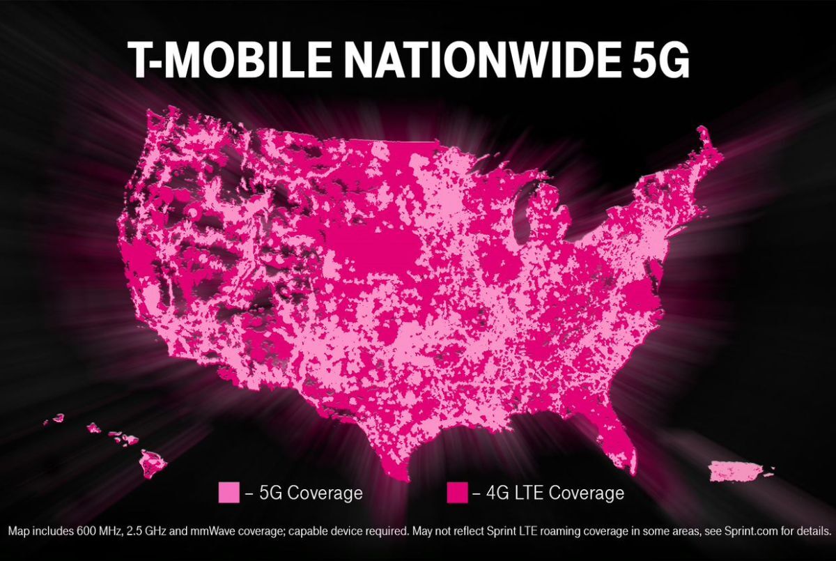 T-Mobile的“全國性” 5G網(wǎng)絡(luò)繼續(xù)穩(wěn)步向普及