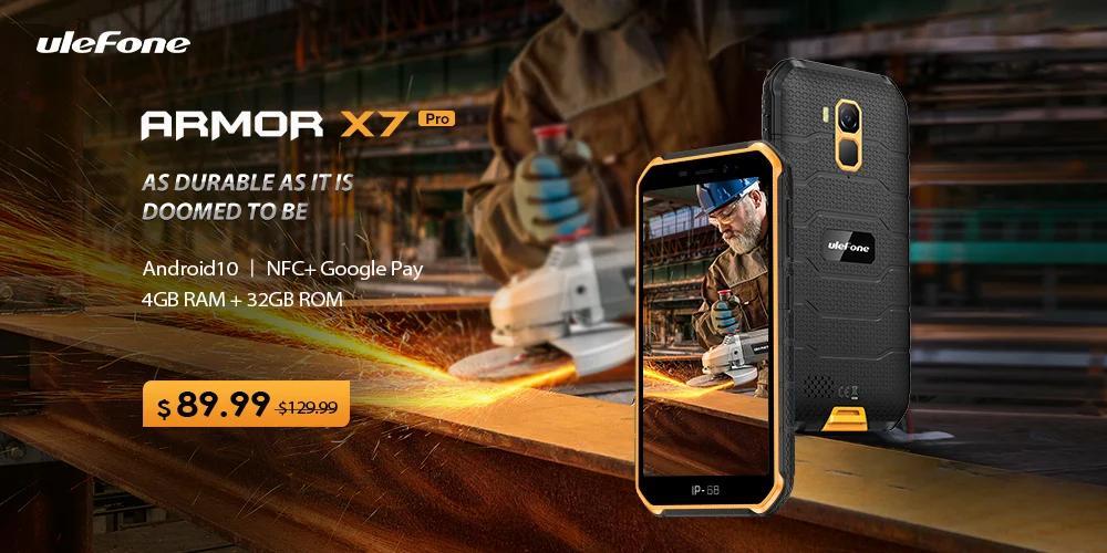 Ulefone Armor X7 Pro堅(jiān)固耐用的智能手機(jī)推出5英寸顯示屏，4000 mAh電池，現(xiàn)價(jià)$ 89.99