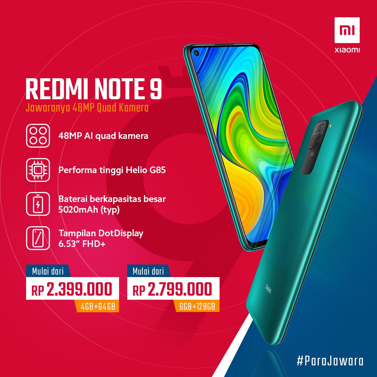 Redmi Note 9在西班牙推出，Note 9和Note 9 Pro在印度尼西亞推出