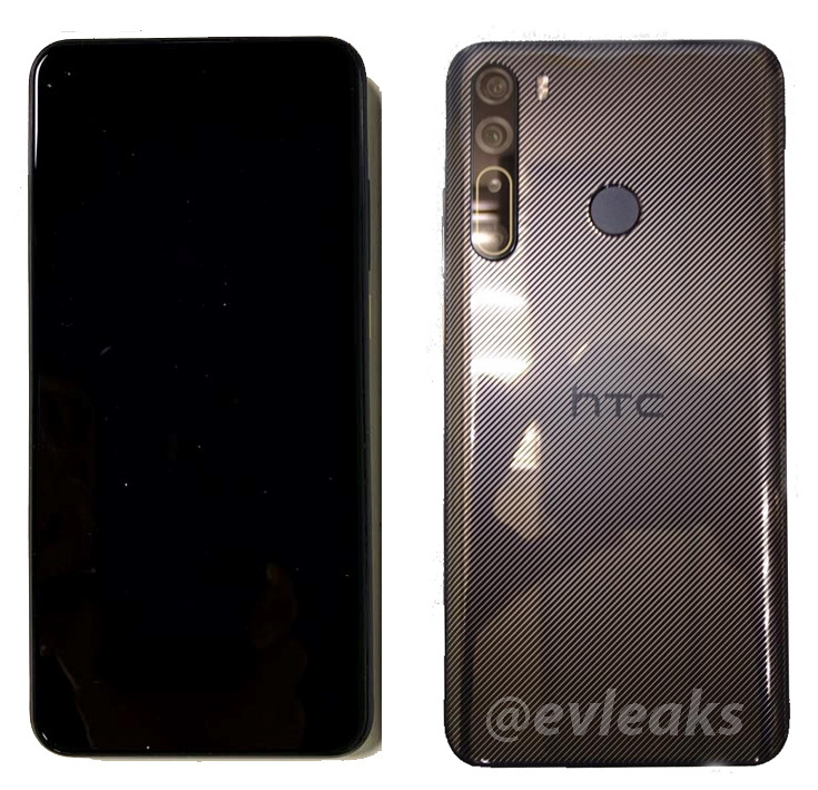 泄漏的HTC Desire 20 Pro動手圖像展示了前后方向