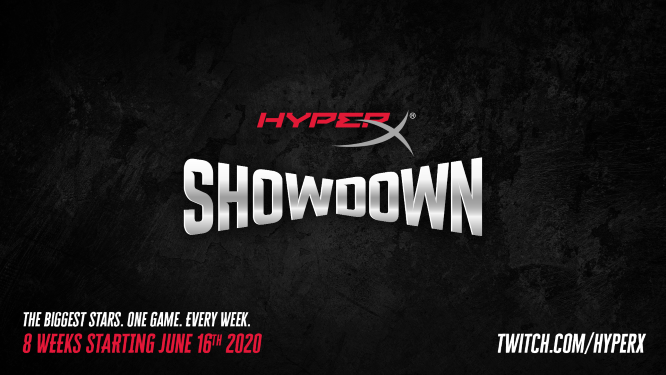 HyperX Showdown宣布，一個由知名名人和運動員參加的新游戲活動系列