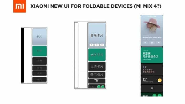 小米正在為可折疊智能手機(jī)開發(fā)新的用戶界面