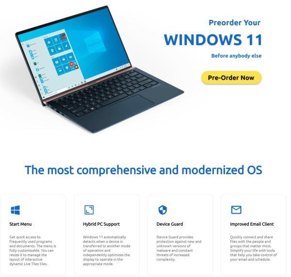 “經(jīng)過Microsoft認證的”零售商列出Windows 11進行預(yù)訂，然后再將其刪除