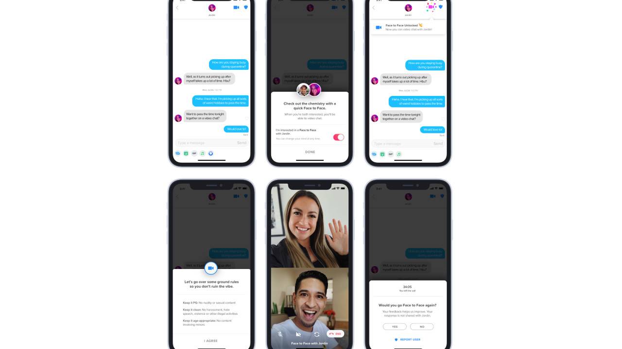 Tinder面對(duì)面的視頻聊天可幫助您在鎖定中獲得喜愛