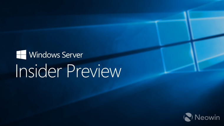 Windows Server Insider Preview版本20165現(xiàn)在可用