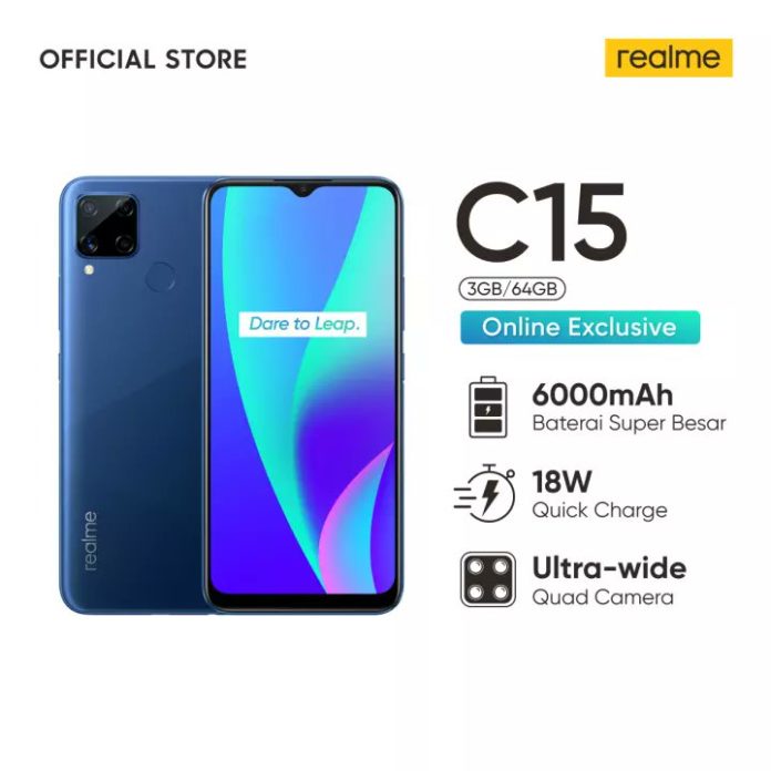 Realme C15變體出現(xiàn)在零售商列表中