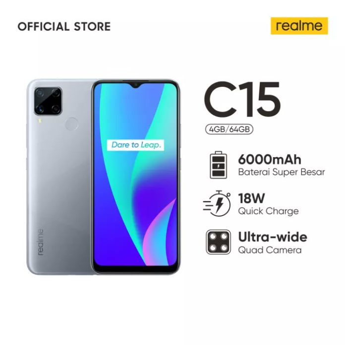 Realme C15變體出現(xiàn)在零售商列表中