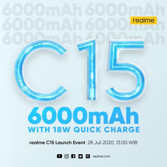 帶四攝像頭的Realme C15和6,000mAh電池將于7月28日發(fā)布