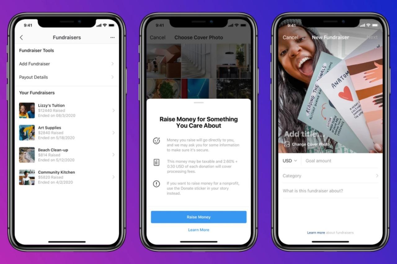 Instagram現(xiàn)在允許您出于個人原因籌集資金