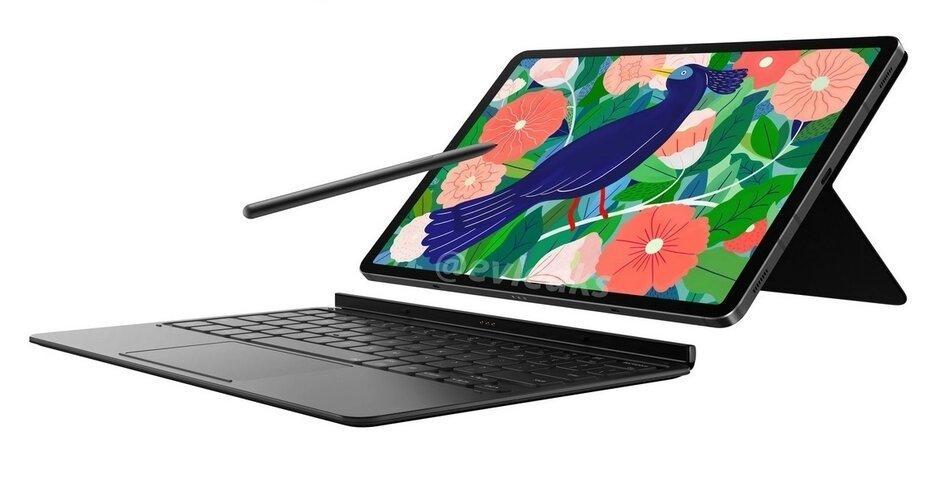 最新Galaxy Tab S7 5G泄漏列表LCD顯示，較慢的芯片組