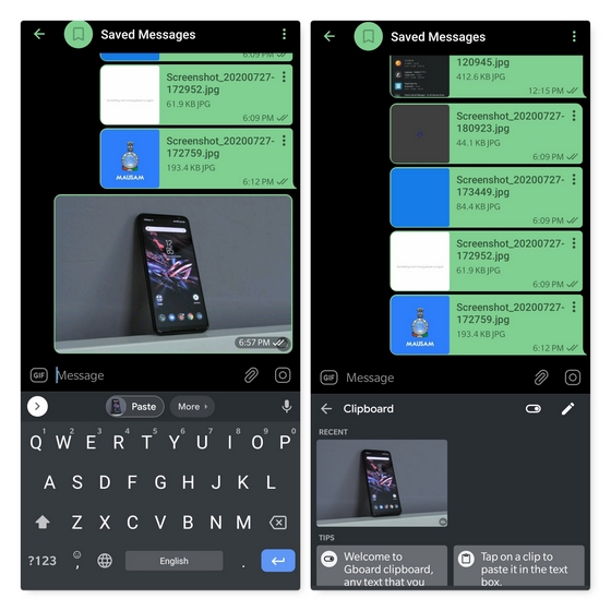 Gboard在Android的剪貼板和Google Lens集成中推出圖像粘貼功能