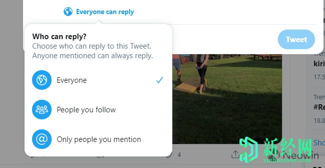 Twitter現(xiàn)在允許所有人限制可以在iOS和Web上回復(fù)其推文的人員