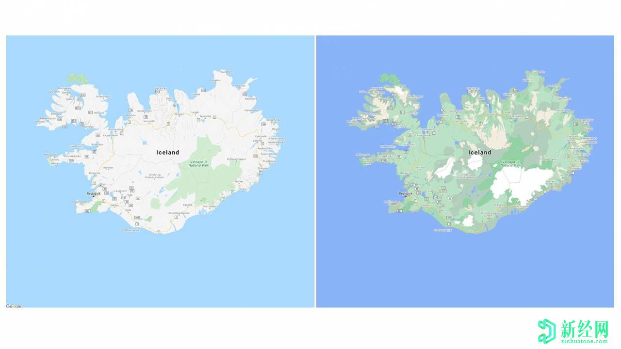 谷歌 Maps的新UI色彩豐富