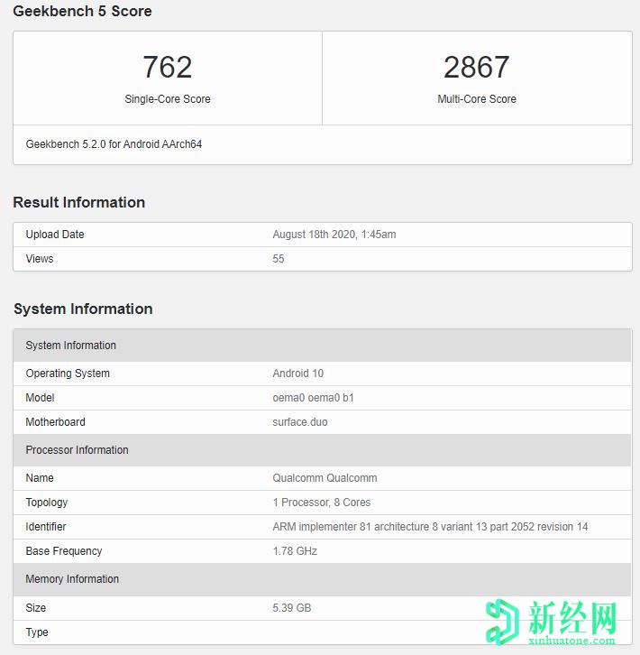 微軟Surface Duo基準(zhǔn)測試分?jǐn)?shù)是對到達(dá)時死亡的嘲諷的反駁