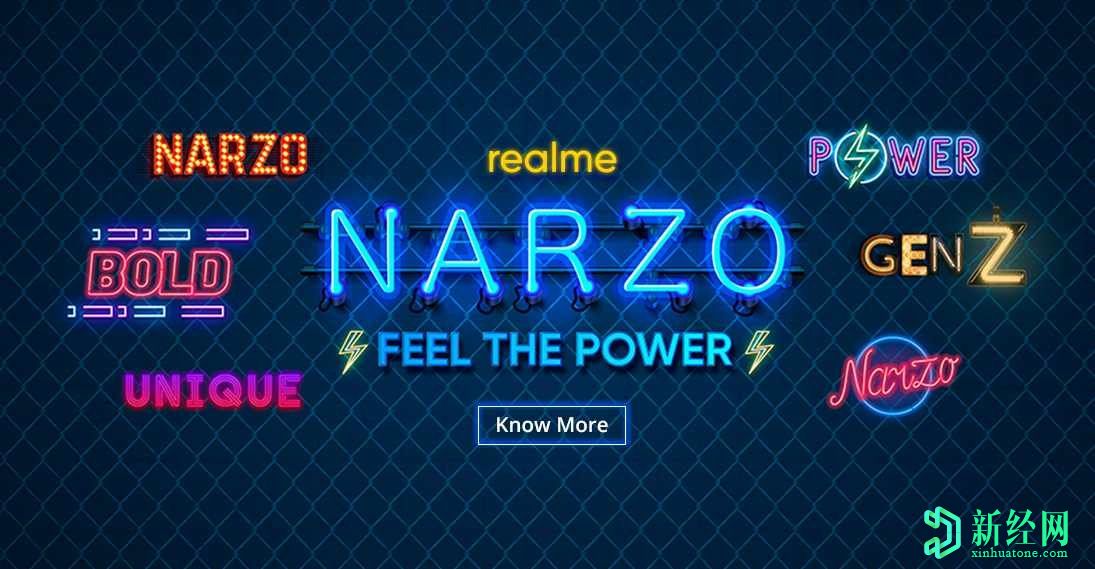 Realme Narzo 20和Narzo 20 Pro即將推出