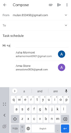 Gmail Android版獲得了方便的快捷方式來添加電子郵件收件人