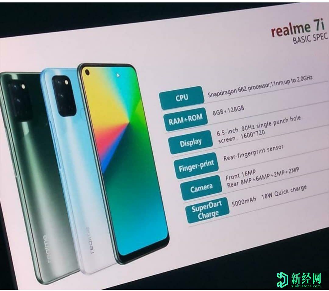 Realme 7、7i將于9月17日發(fā)布；Realme 7i的完整規(guī)格并導(dǎo)致泄漏