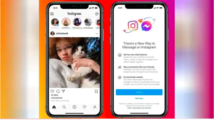 Instagram和Messenger用戶現(xiàn)在可以通過(guò)跨應(yīng)用集成與每個(gè)人聊天