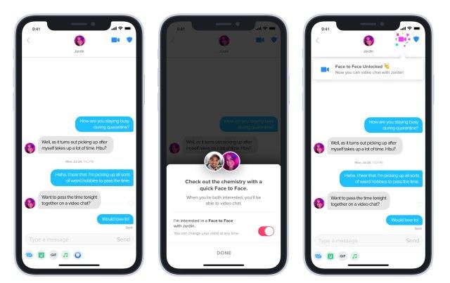 Tinder的面對(duì)面視頻聊天在全球范圍內(nèi)啟動(dòng)
