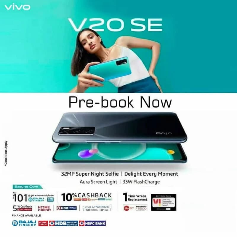 vivo V20 SE將于11月2日在印度推出