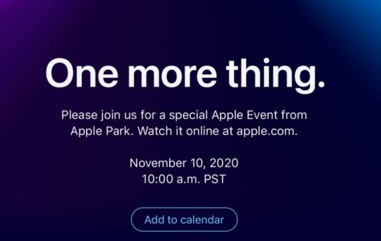 蘋(píng)果公司已經(jīng)正式宣布，它將在11月10日舉行名為“一件事情”的活動(dòng)