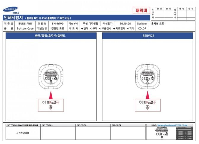 FCC的數(shù)據(jù)庫(kù)中曝光三星Galaxy Buds Pro