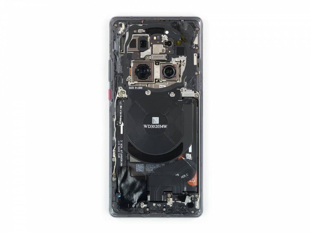 華為Mate 40 Pro iFixit拆解顯示可維修性一塌糊涂