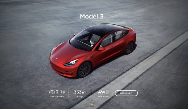 特斯拉軟件更新將顯示2021年Model 3的續(xù)航里程增加