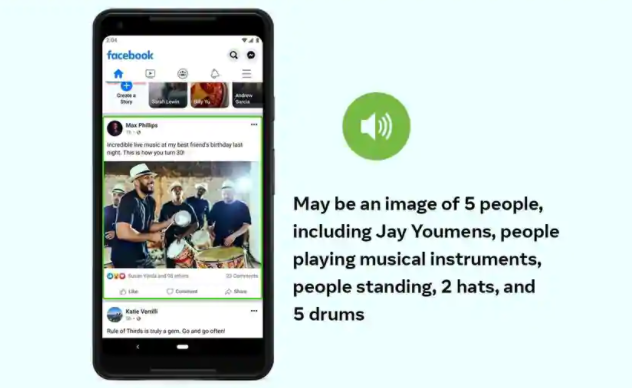 Facebook改進(jìn)了其AI工具，該工具可為視障用戶生成照片描述