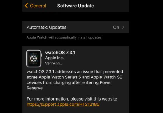 蘋果通過推出watchOS 7.3.1修復(fù)了Watch Series 5，SE電池問題