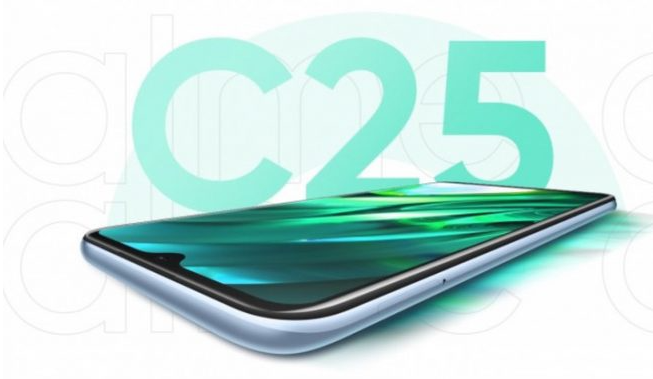 Realme C25搭載6000 mAh容量電池