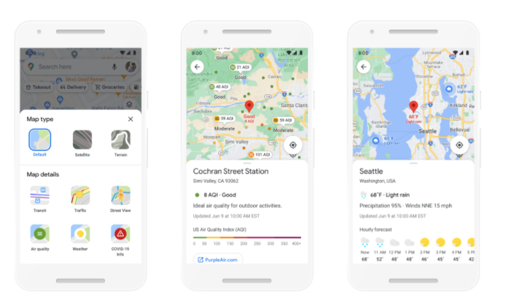 Google Maps的新功能包括室內(nèi)路線，環(huán)保路線等