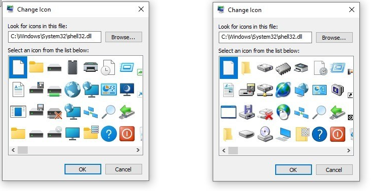 微軟用現(xiàn)代設(shè)計靜默替換Windows 10中的Windows 95圖標(biāo)