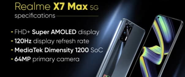 Realme  X7 Max  5G在印度的發(fā)布日期正式公布，Realme智能電視4K也將緊隨其后