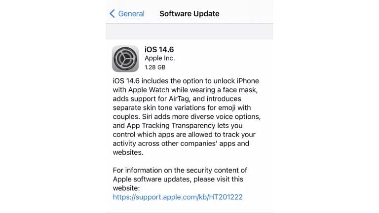 蘋果iOS 14.6和iPadOS 14.6現(xiàn)已上市，給iPhone和iPad帶來(lái)更多更新