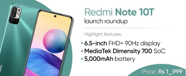 Redmi Note 10T India 將于 7 月 20 日發(fā)布：印度的預(yù)期價(jià)格、完整規(guī)格