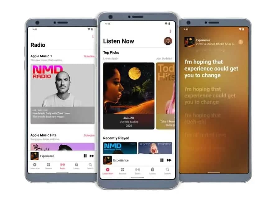 適用于Android的Apple Music 添加了空間音頻和高分辨率無損流媒體