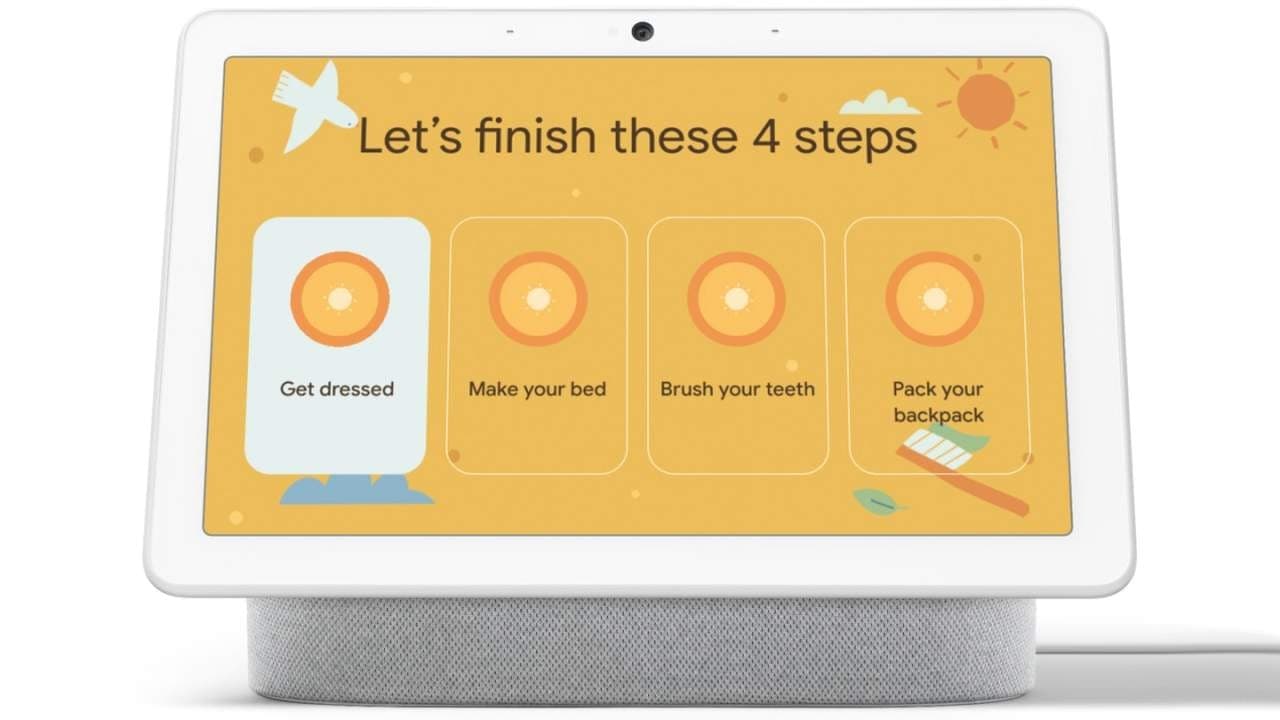 谷歌Nest Hub增加了早間檢查清單，幫助孩子們?yōu)樯蠈W做好準備