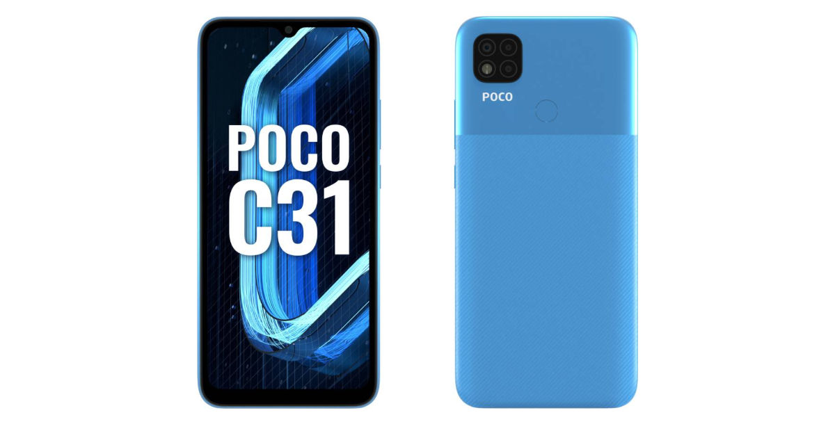 POCO C31 配備聯(lián)發(fā)科技 Helio G35 SoC，在印度推出 